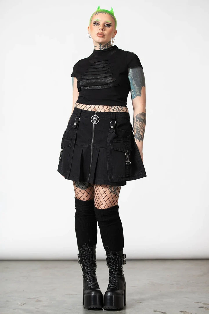 Killstar Hettie Slashed Crop Top 6 Killstar Hettie Slashed Crop Top
