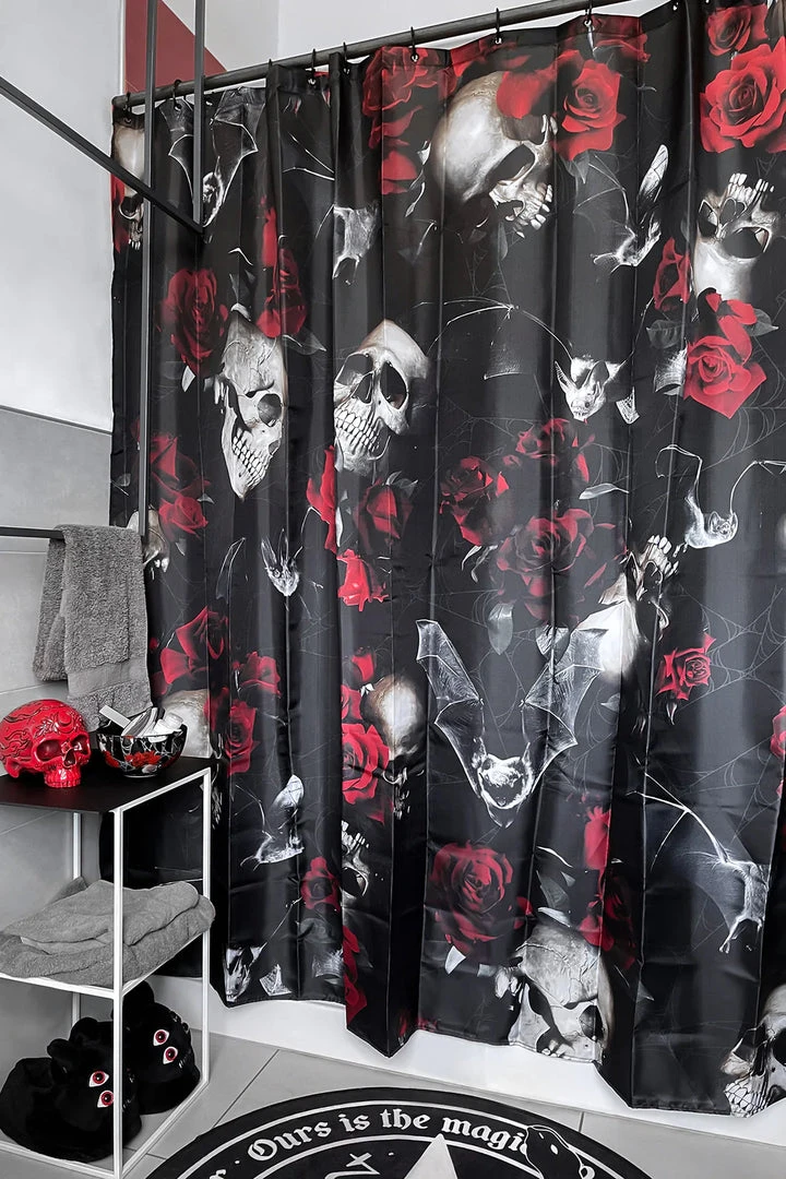 Killstar Haunted Garden Shower Curtain 3 Killstar Haunted Garden Shower Curtain