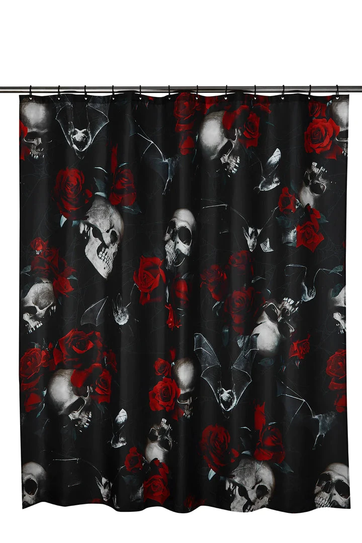 Killstar Haunted Garden Shower Curtain 4 Killstar Haunted Garden Shower Curtain