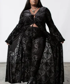 Ladies Killstar Inferno Velvet Duster