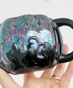 New Arrivals Weird & Wonderful Ceramics Oil Slick Pumpkin Mug