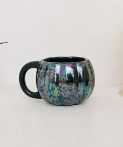 New Arrivals Weird & Wonderful Ceramics Oil Slick Pumpkin Mug