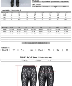 Punk Rave Inclementia Leggings Black / Gray 13 Punk Rave Inclementia Leggings Black / Gray