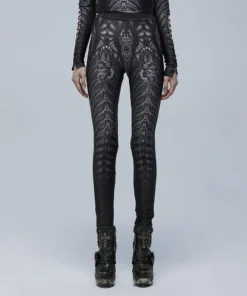 Punk Rave Inclementia Leggings Black / Gray