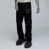 Punk Rave Jett Black Trousers Ladies