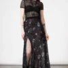 Killstar Kleadora Mesh Maxi Skirt