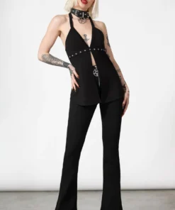 Killstar Krypteria Zip Bell Bottoms New Arrivals