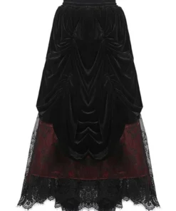 Dark In Love Arabella Red Maxi Skirt Ladies