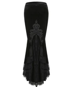Dark In Love Cordelia Velvet Skirt Ladies