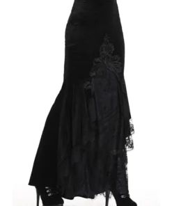 Dark In Love Cordelia Velvet Skirt Ladies