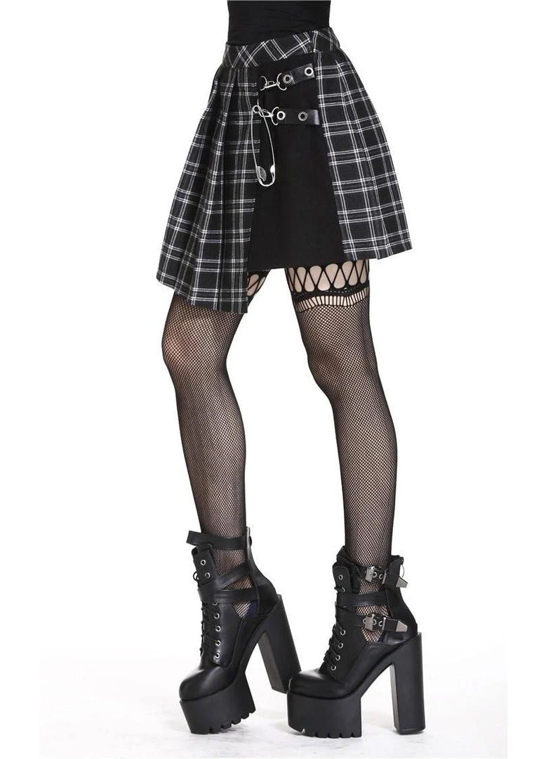 Dark In Love Leah Tartan Mini Skirt 6 Dark In Love Leah Tartan Mini Skirt