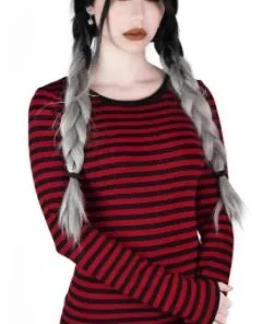 Ladies Killstar Jett Long Sleeve Top Blood