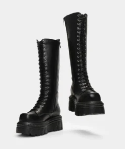 Koi Footwear Ladies Koi Alaric Lace Up Long Stomper Boot