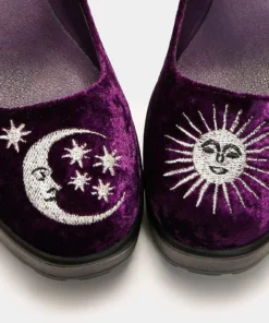 Koi Footwear Koi Della Purple Velvet Witch Mary Janes Ladies
