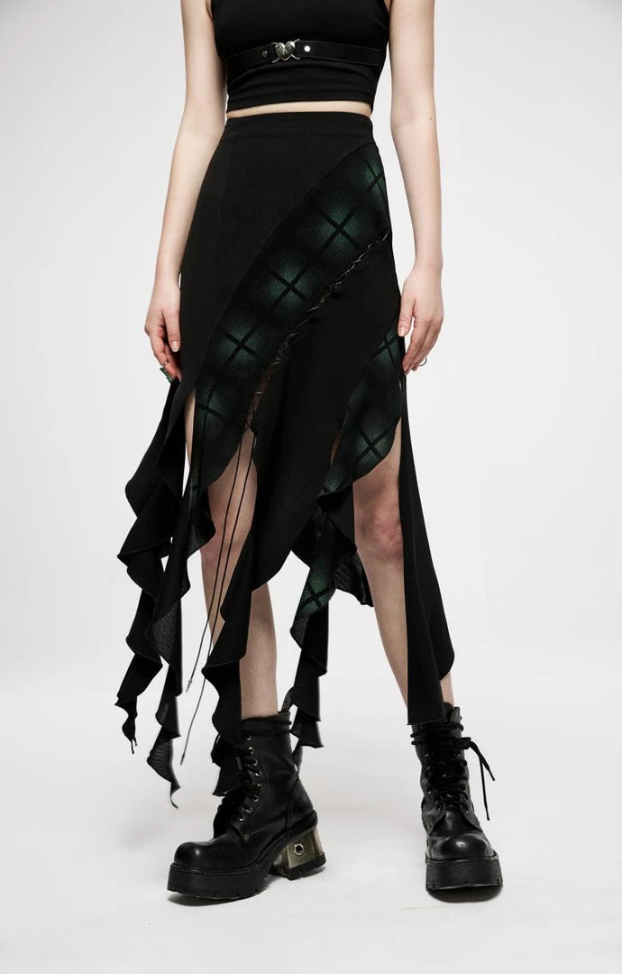 New Arrivals Punk Rave Lucinda Skirt - Green 3 New Arrivals Punk Rave Lucinda Skirt - Green