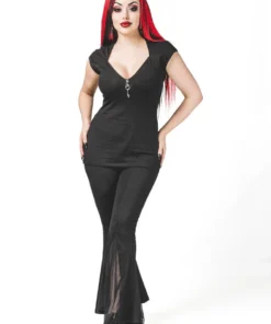 Ladies Necessary Evil Luna Cap Sleeve Top 13 Ladies Necessary Evil Luna Cap Sleeve Top