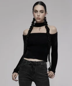 Ladies Punk Rave Sirius Slash Sweater