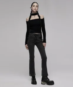 Ladies Punk Rave Sirius Slash Sweater 14 Ladies Punk Rave Sirius Slash Sweater