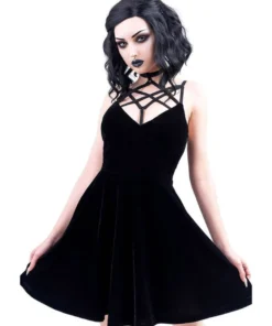 Ladies Killstar Magica Skater Dress