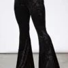 Ladies Killstar Magick Mourning Velvet Flares