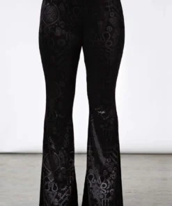 Ladies Killstar Magick Mourning Velvet Flares 12 Ladies Killstar Magick Mourning Velvet Flares
