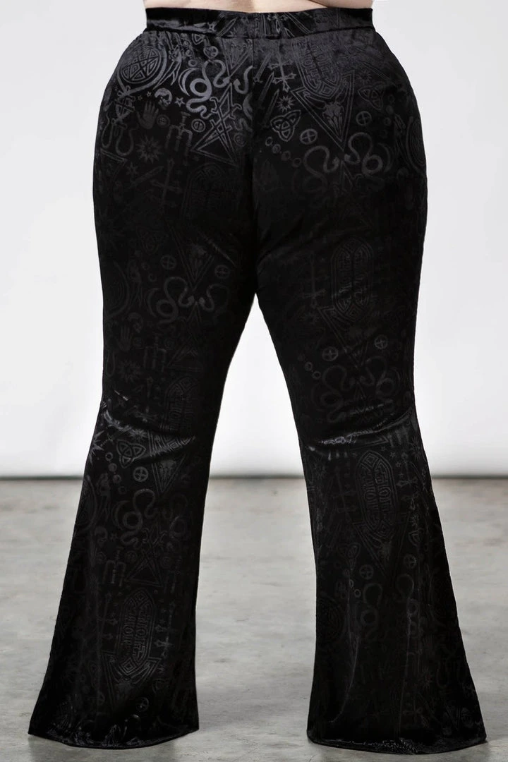 Ladies Killstar Magick Mourning Velvet Flares 9 Ladies Killstar Magick Mourning Velvet Flares
