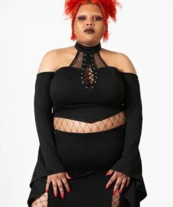 Ladies Killstar Maidenhead Cold Shoulder Top 18 Ladies Killstar Maidenhead Cold Shoulder Top