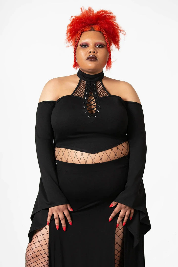 Ladies Killstar Maidenhead Cold Shoulder Top 9 Ladies Killstar Maidenhead Cold Shoulder Top