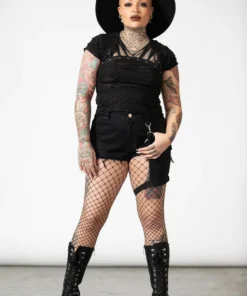 New Arrivals Killstar Malicia Lace-Up Top