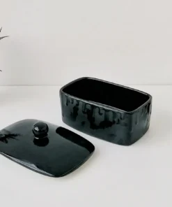 Weird & Wonderful Ceramics Matte Black Bat Butter Bowl New Arrivals