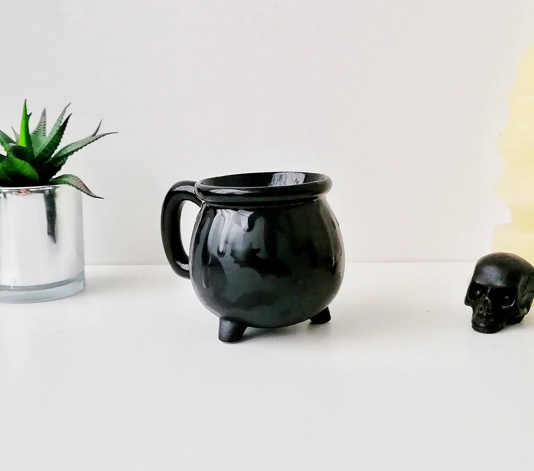 Weird & Wonderful Ceramics Matte Black Bat Cauldron Mug New Arrivals 8 Weird & Wonderful Ceramics Matte Black Bat Cauldron Mug New Arrivals
