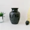 Weird & Wonderful Ceramics Matte Black Bat Curved Vase 2 Weird & Wonderful Ceramics Matte Black Bat Curved Vase