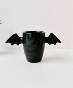 Weird & Wonderful Ceramics Matte Black Bat Wing Mug New Arrivals
