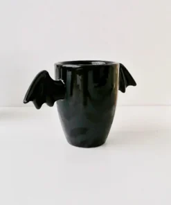 Weird & Wonderful Ceramics Matte Black Bat Wing Mug New Arrivals