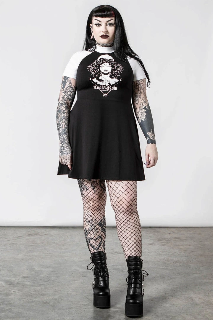 Killstar Medusa Raglan Dress Ladies 5 Killstar Medusa Raglan Dress Ladies