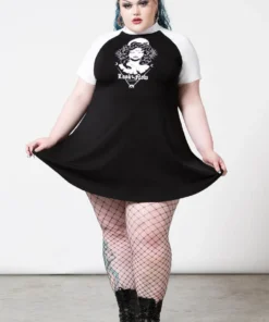 Killstar Medusa Raglan Dress Ladies 7 Killstar Medusa Raglan Dress Ladies