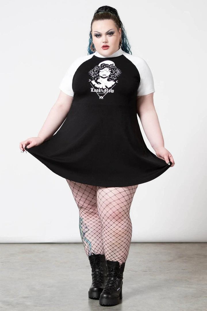 Killstar Medusa Raglan Dress Ladies 4 Killstar Medusa Raglan Dress Ladies