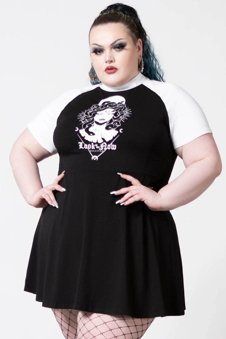 Killstar Medusa Raglan Dress Ladies 6 Killstar Medusa Raglan Dress Ladies