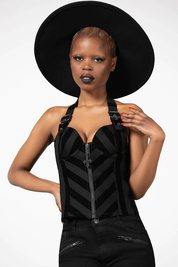 Ladies Killstar Merciless Halter Top 4 Ladies Killstar Merciless Halter Top