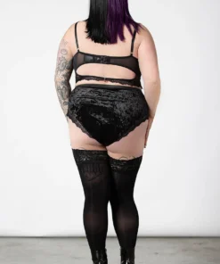 Killstar Mercy Lace Bra Black