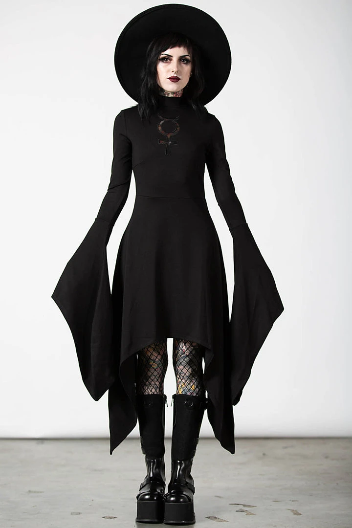Killstar Mistress Mercury Long Sleeve Dress 3 Killstar Mistress Mercury Long Sleeve Dress