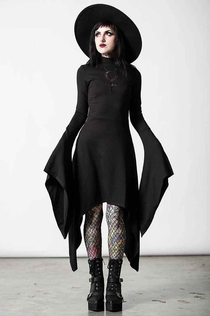 Killstar Mistress Mercury Long Sleeve Dress 5 Killstar Mistress Mercury Long Sleeve Dress