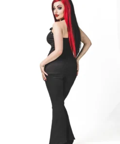 Ladies Necessary Evil Minerva Plunge Lace Up Halter Top 15 Ladies Necessary Evil Minerva Plunge Lace Up Halter Top