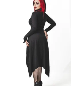 Ladies Necessary Evil Minerva High Low Gothic Dress