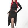 Ladies Necessary Evil Minerva High Low Gothic Dress 2 Ladies Necessary Evil Minerva High Low Gothic Dress