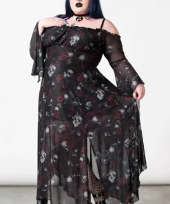 Killstar Mystic Meadows Mesh Maxi Dress