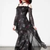 Killstar Mystic Meadows Mesh Maxi Dress
