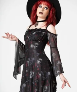 Killstar Mystic Meadows Mesh Maxi Dress