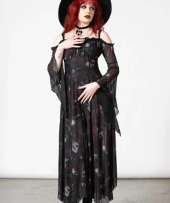 Killstar Mystic Meadows Mesh Maxi Dress