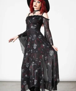 Killstar Mystic Meadows Mesh Maxi Dress